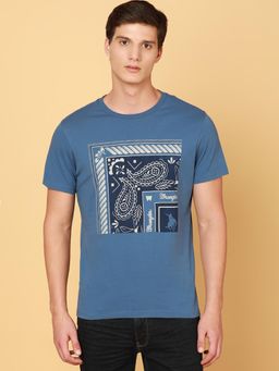 Wrangler - Mens Blue T-Shirt