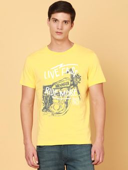 Wrangler - Mens Yellow T-Shirt