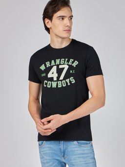 Wrangler - Mens Black T-Shirt