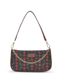 Zouk - Shobha Niwas Lotus Motif Baguette Handbag