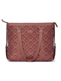 Zouk - Brown Floral Womens Office Bag