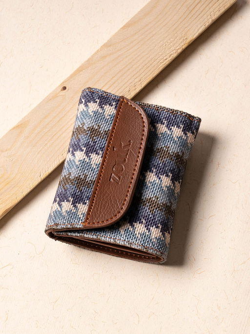 Buy Zouk Bombay Houndstooth Trifold Wallet Online