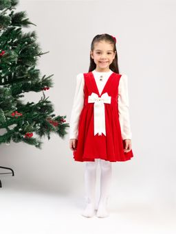 THE PONY & PEONY CO. - Red Velvet Dress