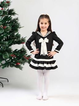 THE PONY & PEONY CO. - Sailor Black Dress - Full Sleeves