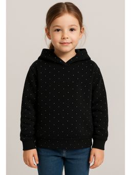 ZIP ZAP ZOOP - Girls Black Hoodie With Silver Embellishments