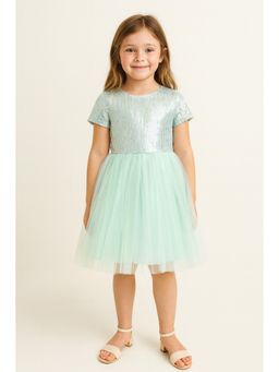 ZIP ZAP ZOOP - Girls Mint Green Sequin Party Dress Skirt