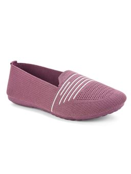 PRIAANSHA KIDS - Mesh Detailed Ballerinas - Purple