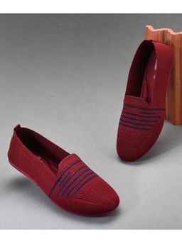 PRIAANSHA KIDS - Mesh Detailed Ballerinas - Red