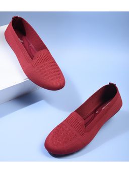 PRIAANSHA KIDS - Mesh Detailed Ballerinas - Magenta