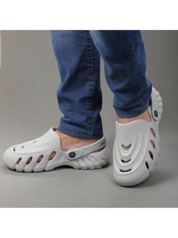 PRIAANSHA KIDS - Wave Designed Slingback Clogs - Light Grey