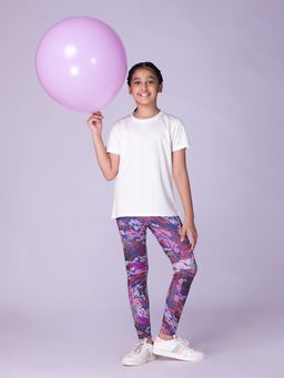 UMILDO - Girl's Top & Bottom Dry Fit Polyester Gym Wear (Set of 2)