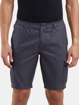 Jockey - UM17 Men Super Combed Mercerised Cotton Woven Cargo Shorts - Graphite