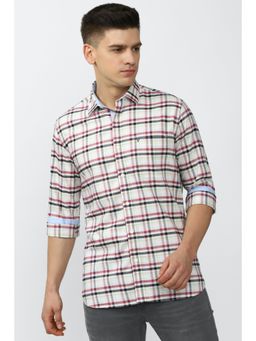 Van Heusen - Checks White Shirt