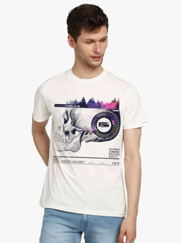 THREADCURRY - Other Side Creative Graphic Printed T-shirt For Men