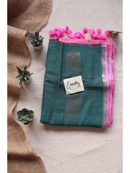 Eternity by Sakshi - Ocean Blossom Cotton Saree Without Blouse