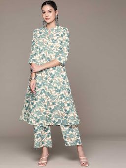 Readiprint - A Line Style Cotton Fabric Green Co-Ord (Set of 2)