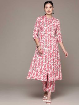 Readiprint - A Line Style Cotton Fabric Pink Co-Ord (Set of 2)