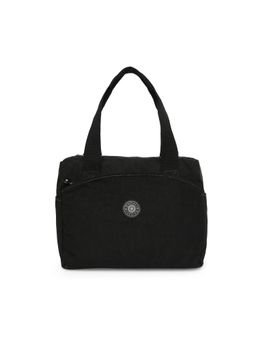 Baomi - CRINKLE Range Black Color Soft Case Nylon Handbag