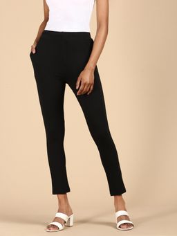 De Moza - Women Knit Black Pant
