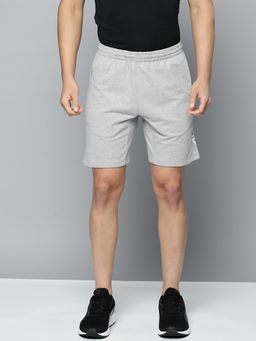 Alcis - Men Grey Melange Solid Regular Fit Sports Shorts