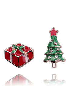 Arendelle - Christmas Tree and Gift Box Stud Earrings