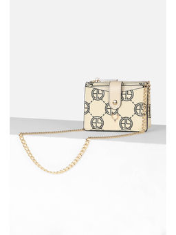 Allen Solly - Women Cream Casual Wallet with Detachable Chain