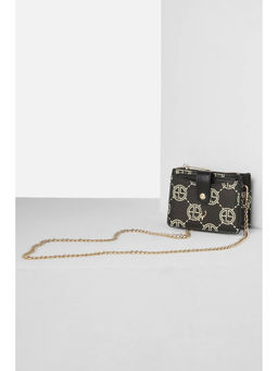 Allen Solly - Women Black Casual Wallet with Detachable Chain