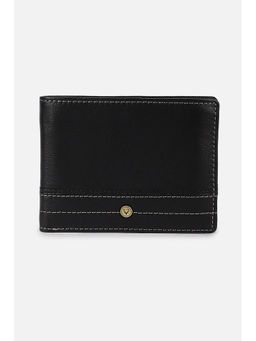 Allen Solly - Men Black Solid Genuine Leather Wallet