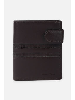Allen Solly - Men Brown Solid Genuine Leather Wallet