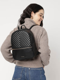 Fastrack - Black Luxe Quilt Backpack