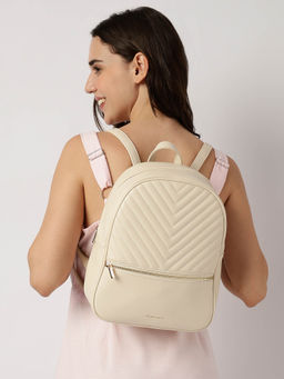 Fastrack - White Luxequilt Backpack