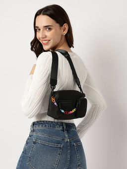 Fastrack - Black Power Pocket Sling Bag