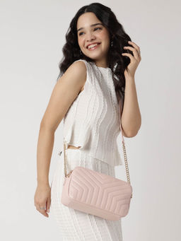 Fastrack - Pink Pastel Quilt Sling Bag