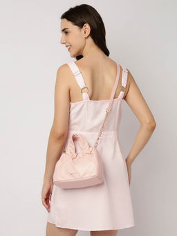 Fastrack - Pink Ruched Sling Bag