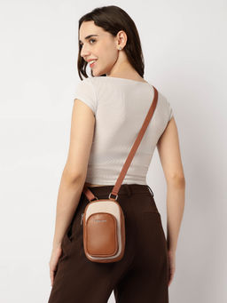 Fastrack - Tan Color Block Sling