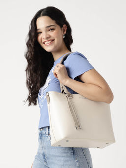 Fastrack - Twin White Handbag with Detachable Strap