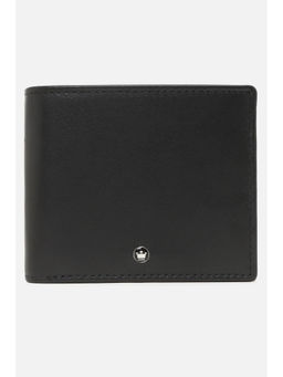 Louis Philippe - Men Black Solid Genuine Leather Wallet