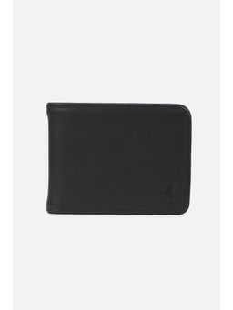 Peter England - Men Black Solid Genuine Leather Wallet