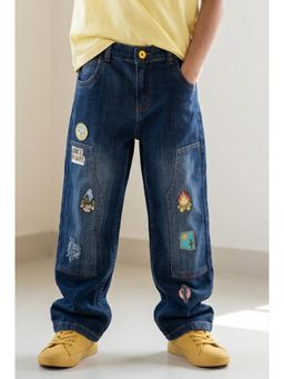 Tales & Stories - Boys Baggy Fit Printed Jeans