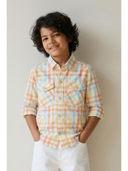 Tales & Stories - Boys Multi-Color Checks Casual Shirt