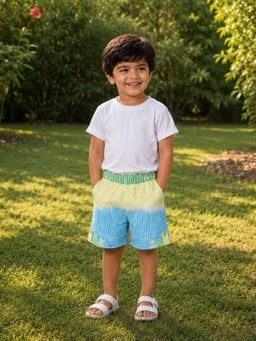 Babies of Wonder - Boys Multi-Color Comfort Fit Cotton Shorts