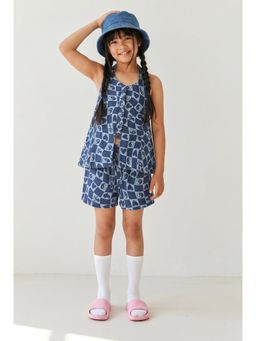 Tales & Stories - Girls Blue Denim Co-Ord Set