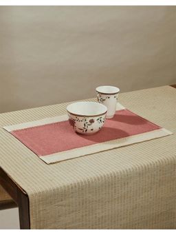 Fabindia - Cerise Cotton Woven Table Mat