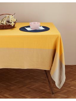 Fabindia - Beige Mustard Adesh Cotton Woven Table Cover