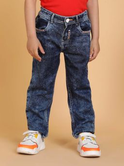 Tales & Stories - Boys Dark Blue Regular Fit Denim Jeans