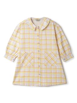 Tales & Stories - Girls Cotton Checkered Dress