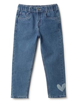 Tales & Stories - Girls Mid Blue Denim Jeans