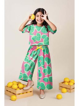 Tales & Stories - Girls Multicolor Printed Co-Ord Set