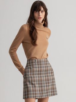 GANT - Womens Solid Khaki Sweater