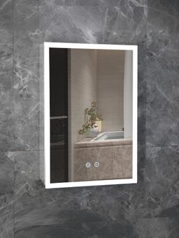 Plantex - LED Mirror Cabinet for Bathroom with Defogger and Bluetooth